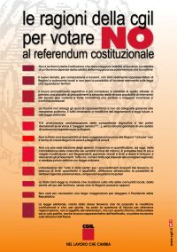 Le ragioni della CGIL per votare NO